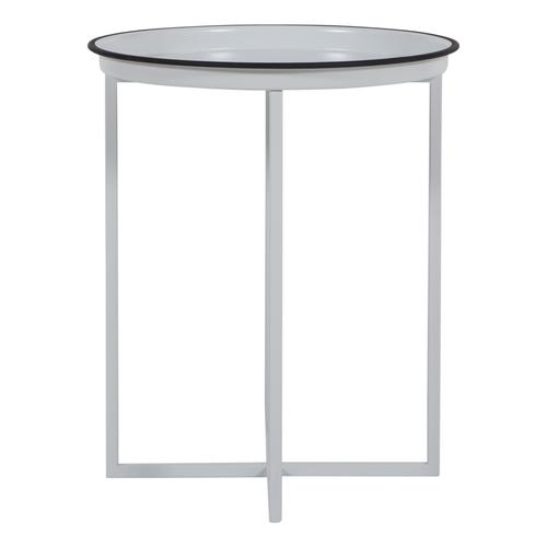  MILICA BEYAZ METAL KÜÇÜK ZİGON SEHPA