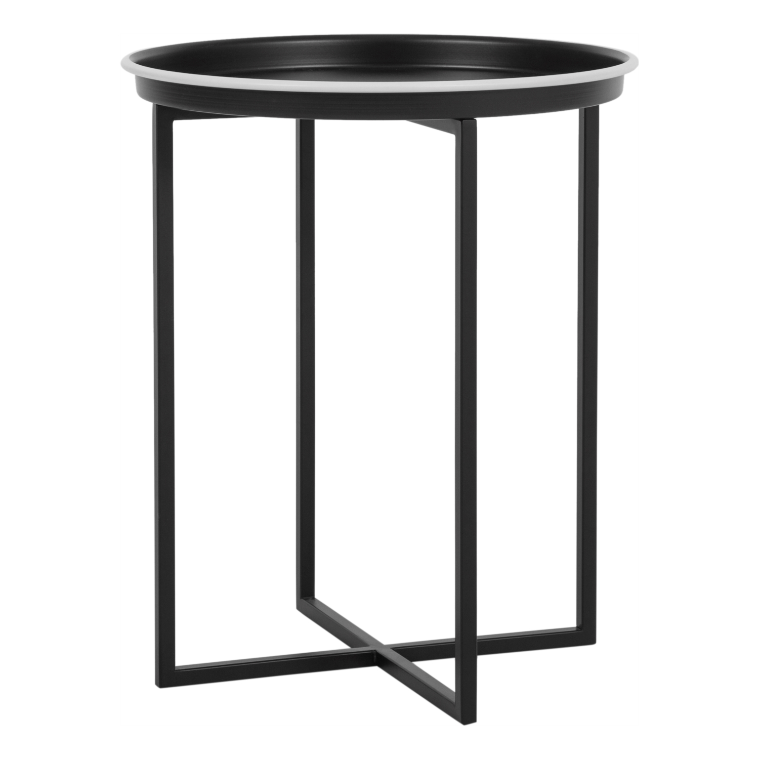 MILICA SİYAH METAL KÜÇÜK ZİGON SEHPA