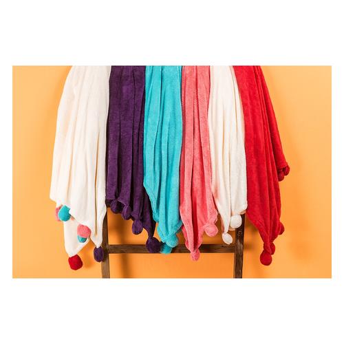  PONPONY RENKLİ BATTANİYE TEK KİŞİLİK130X160 CM