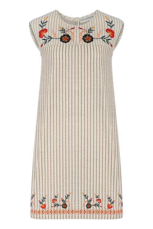  ETNİK DESENLİ A FORM MİNİ ELBİSE