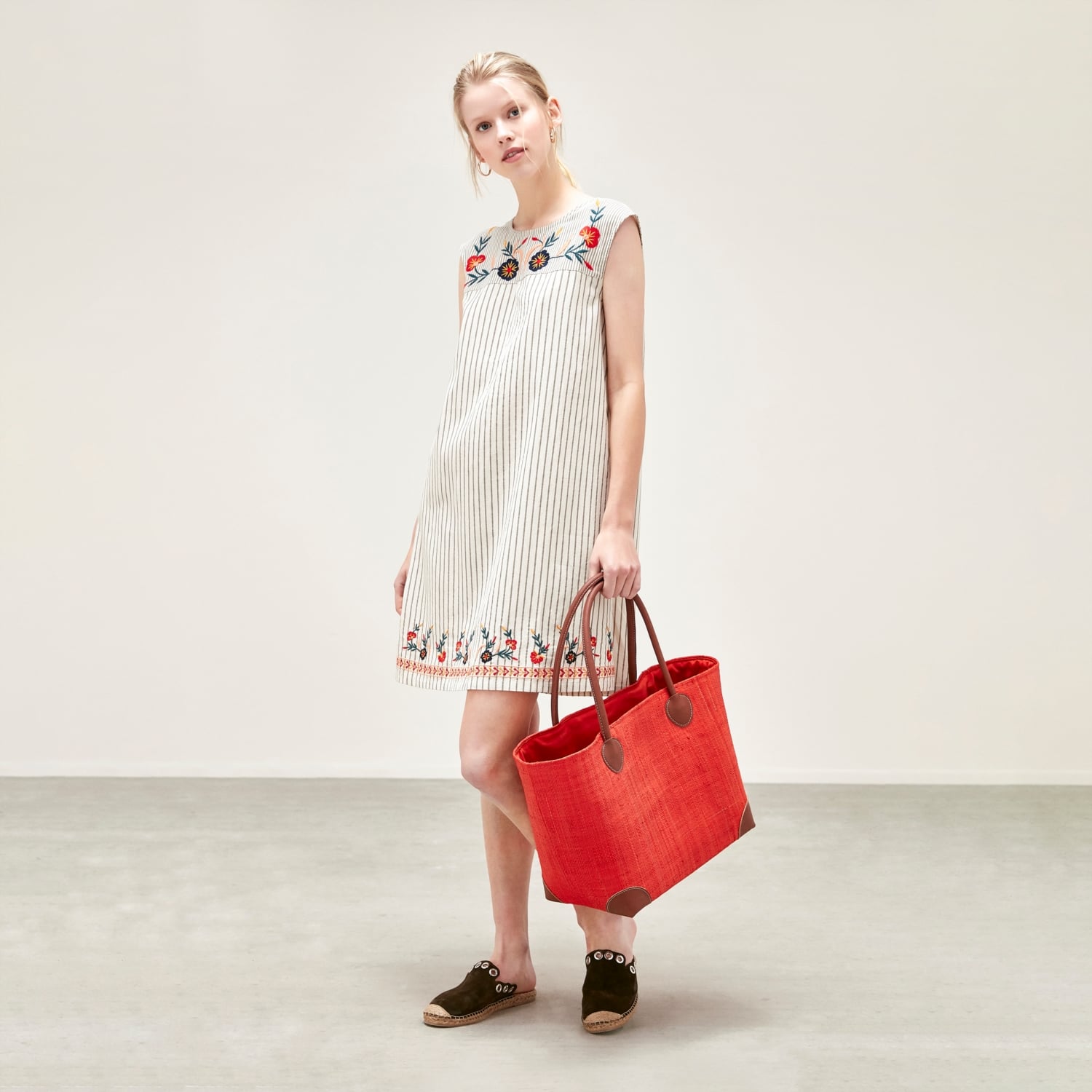 ETNİK DESENLİ A FORM MİNİ ELBİSE