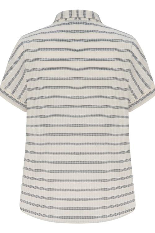  ÇİZGİ DETAYLI REGULAR CASUAL PAMUKLU GÖMLEK