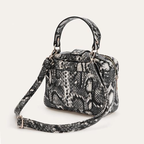 YILAN DERİSİ DESENLİ ÇAPRAZ ASKILI EL ÇANTASI