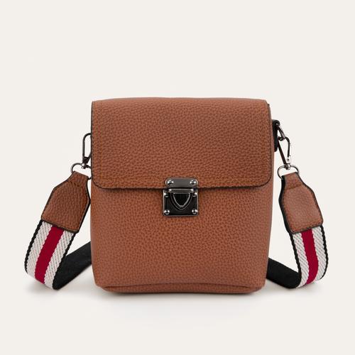  ÇİZGİLİ ASKI DETAYLI ÇAPRAZ ASKILI OMUZ ÇANTASI