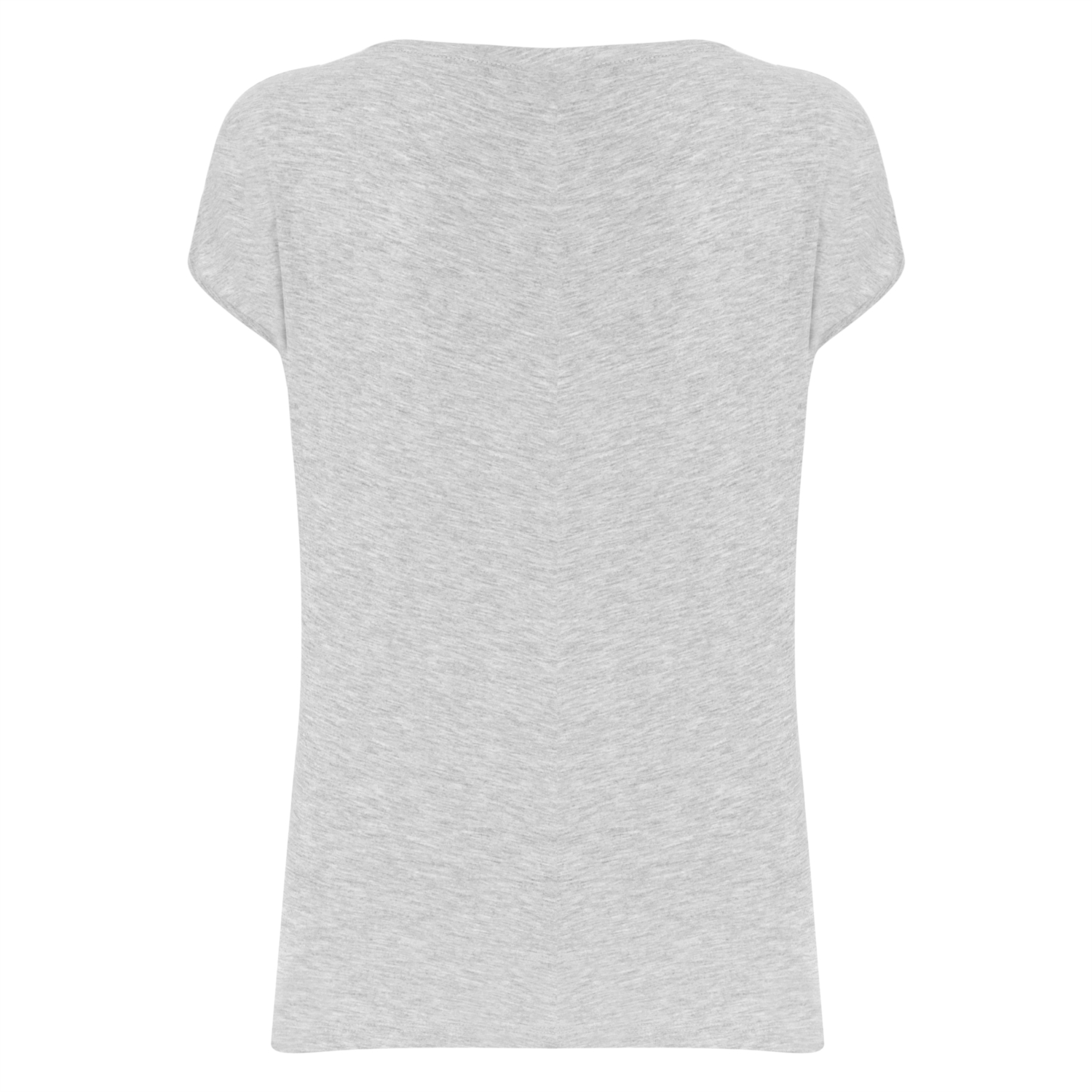 PÜSKÜL DETAYLI BASKILI BİSİKLET YAKA KISA KOL T-SHIRT