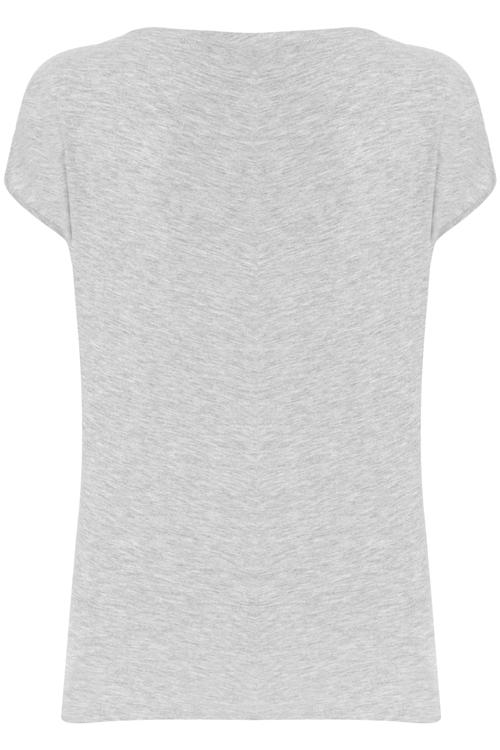  PÜSKÜL DETAYLI BASKILI BİSİKLET YAKA KISA KOL T-SHIRT