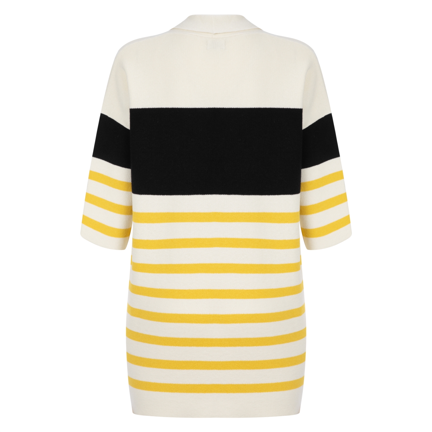 ÇİZGİ DETAYLI 3/4 KOL TRİKO HIRKA