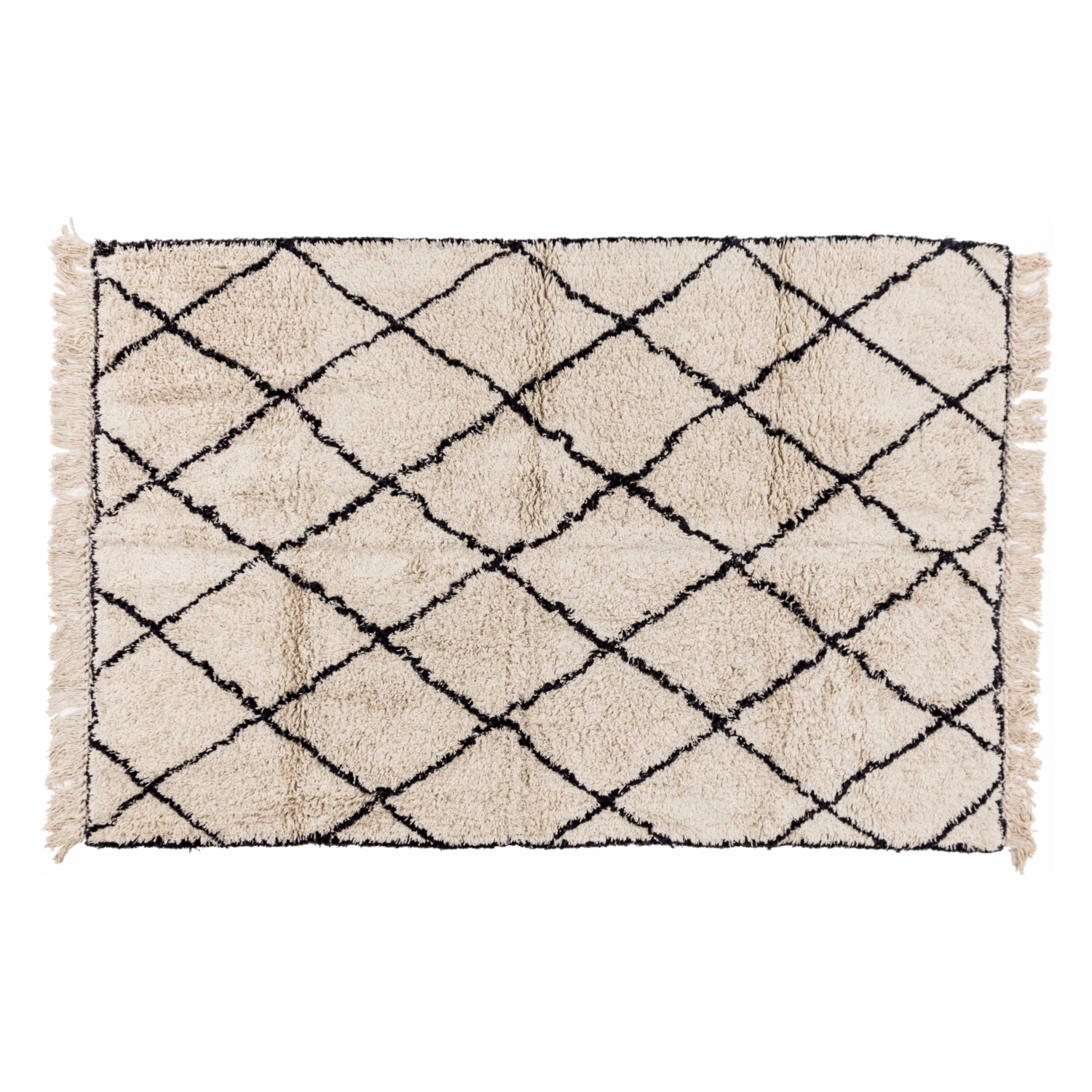 DIAMOND KİLİM SIYAH-BEYAZ 120x180 CM