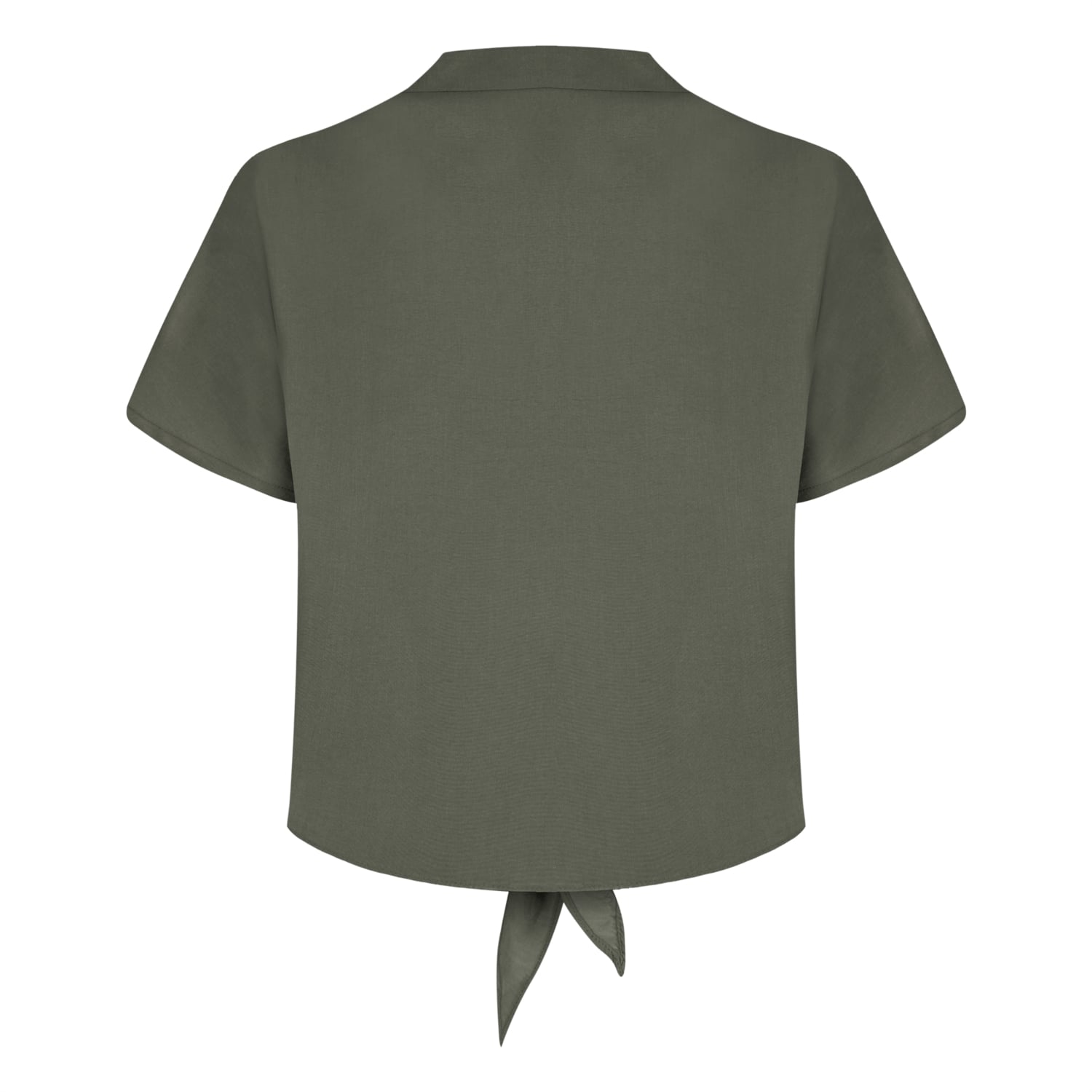 ÖNÜ FİYONKLU KISA KOLLU REGULAR GÖMLEK