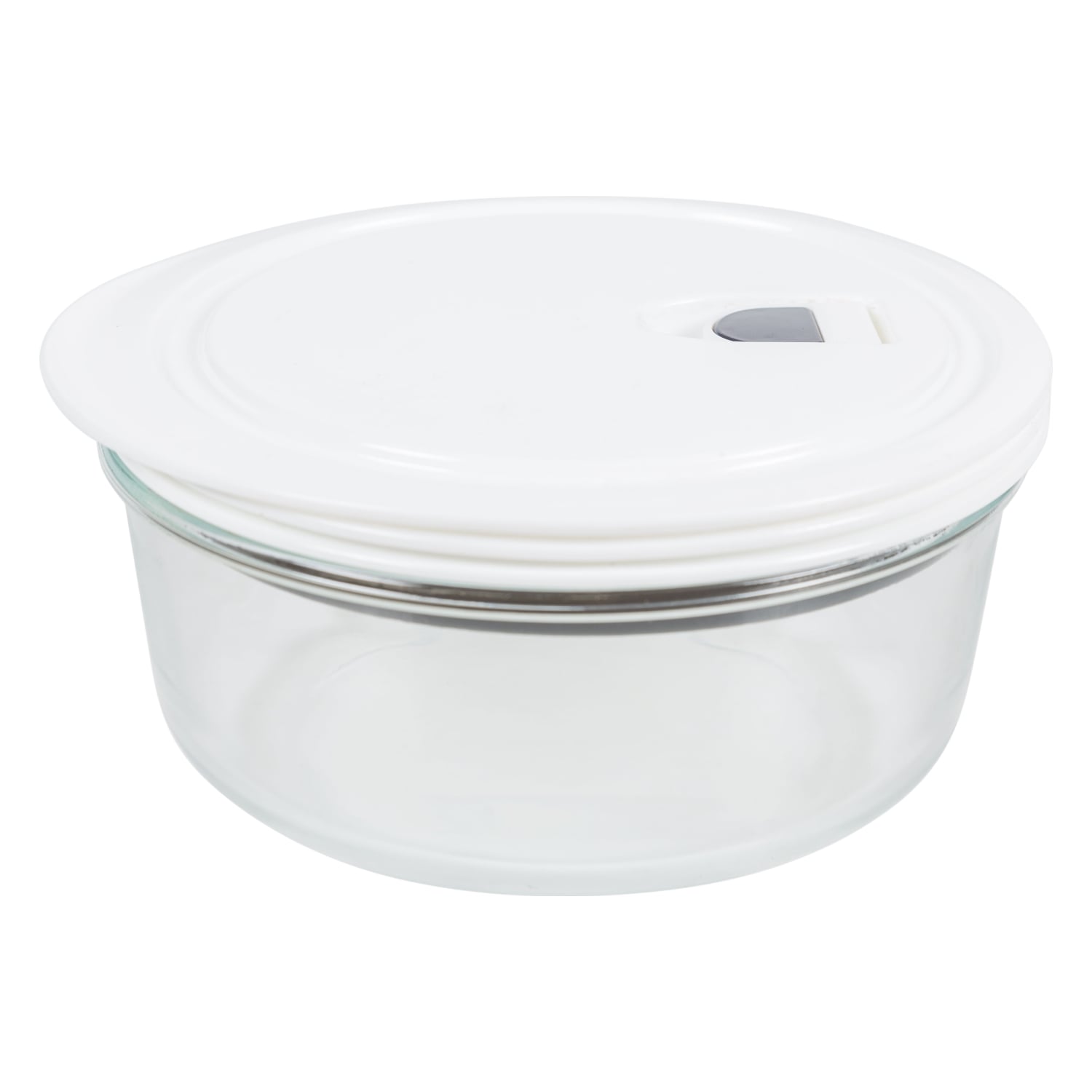 YUVARLAK VAKUM KAPAKLI CAM SAKLAMA KABI 880 ML