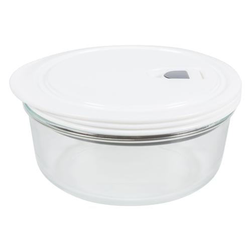  YUVARLAK VAKUM KAPAKLI CAM SAKLAMA KABI 880 ML