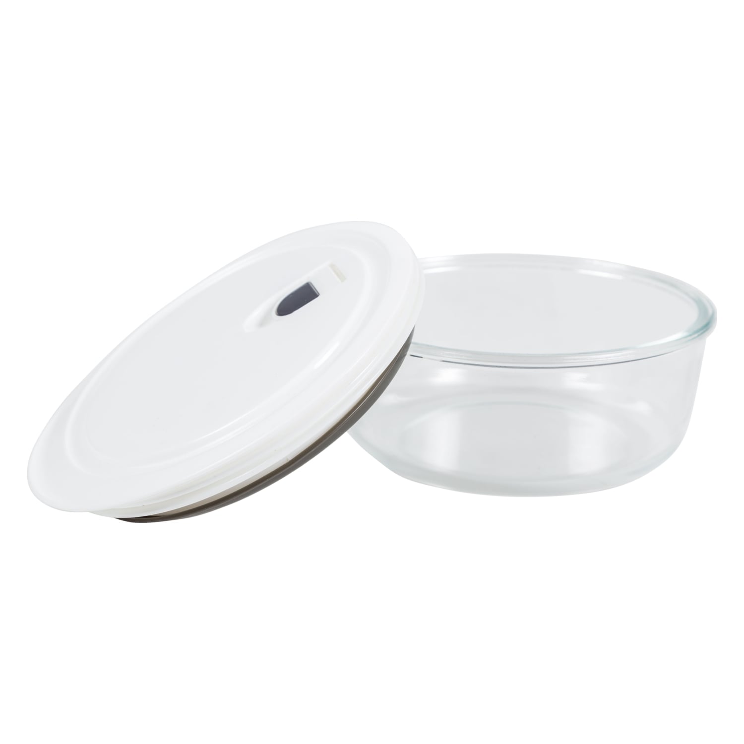 YUVARLAK VAKUM KAPAKLI CAM SAKLAMA KABI 880 ML