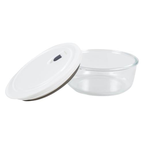  YUVARLAK VAKUM KAPAKLI CAM SAKLAMA KABI 880 ML