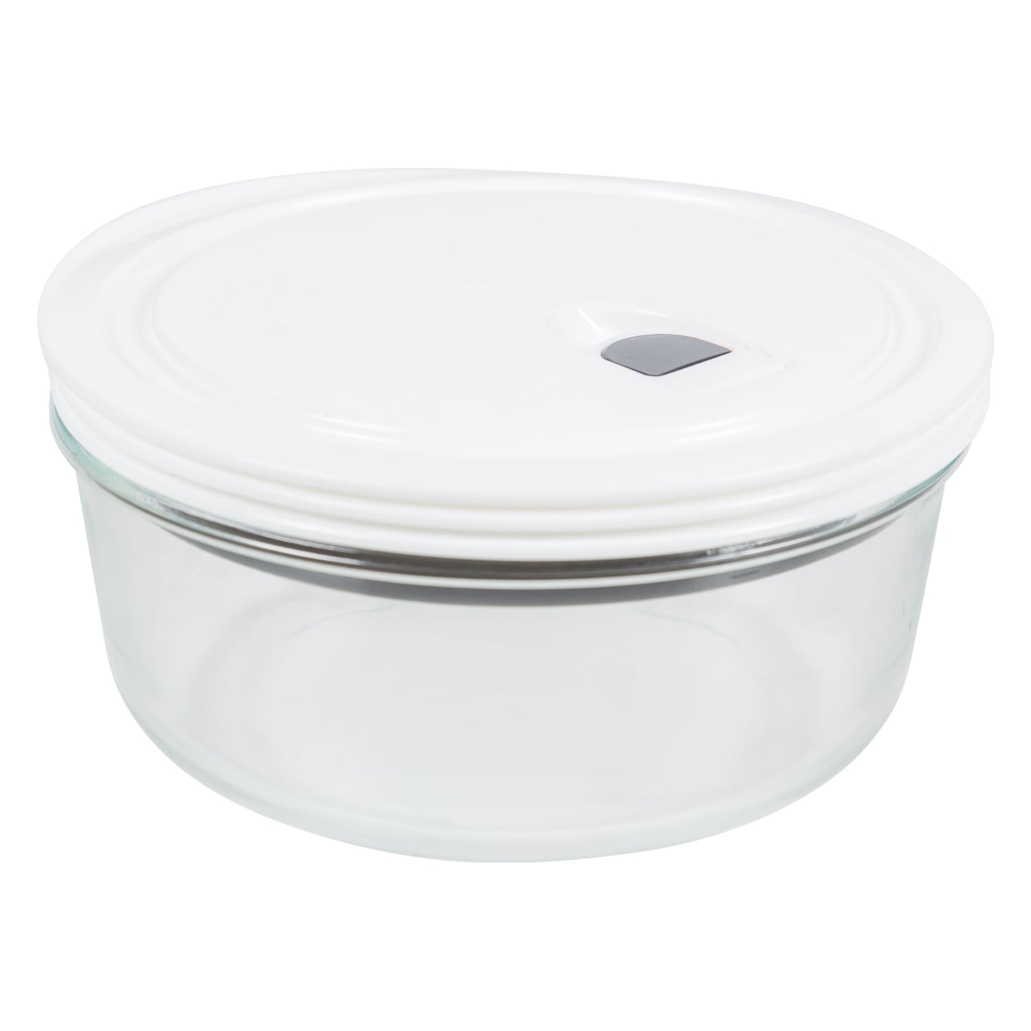 YUVARLAK VAKUM KAPAKLI CAM SAKLAMA KABI 880 ML