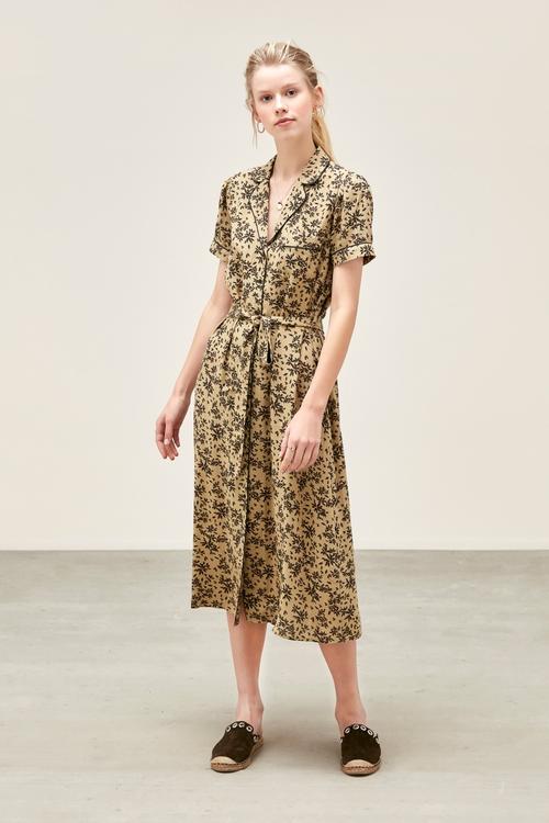  MİDİ BOY GÖMLEK ELBİSE