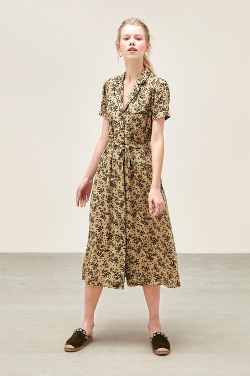  MİDİ BOY GÖMLEK ELBİSE