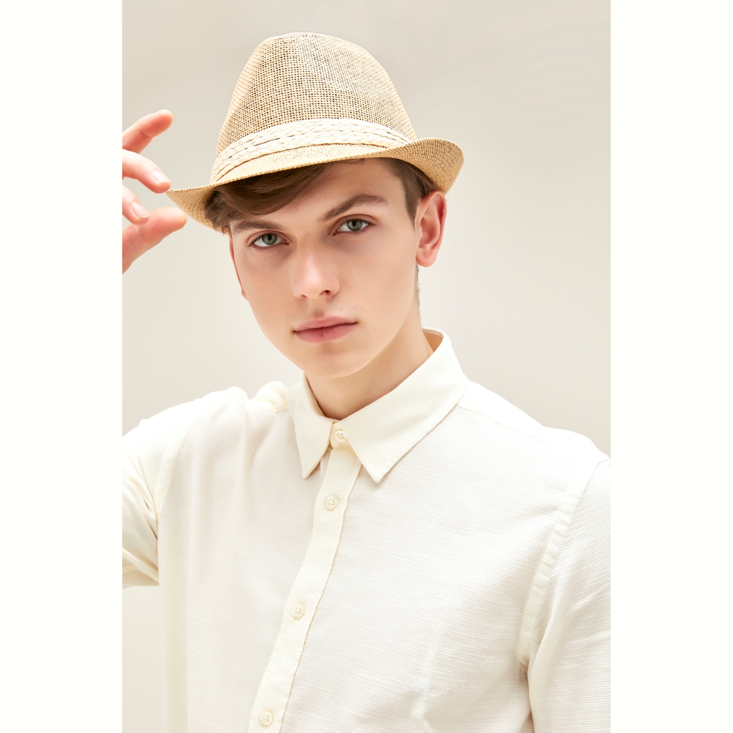 SLIM PAMUKLU DOKUMA GÖMLEK