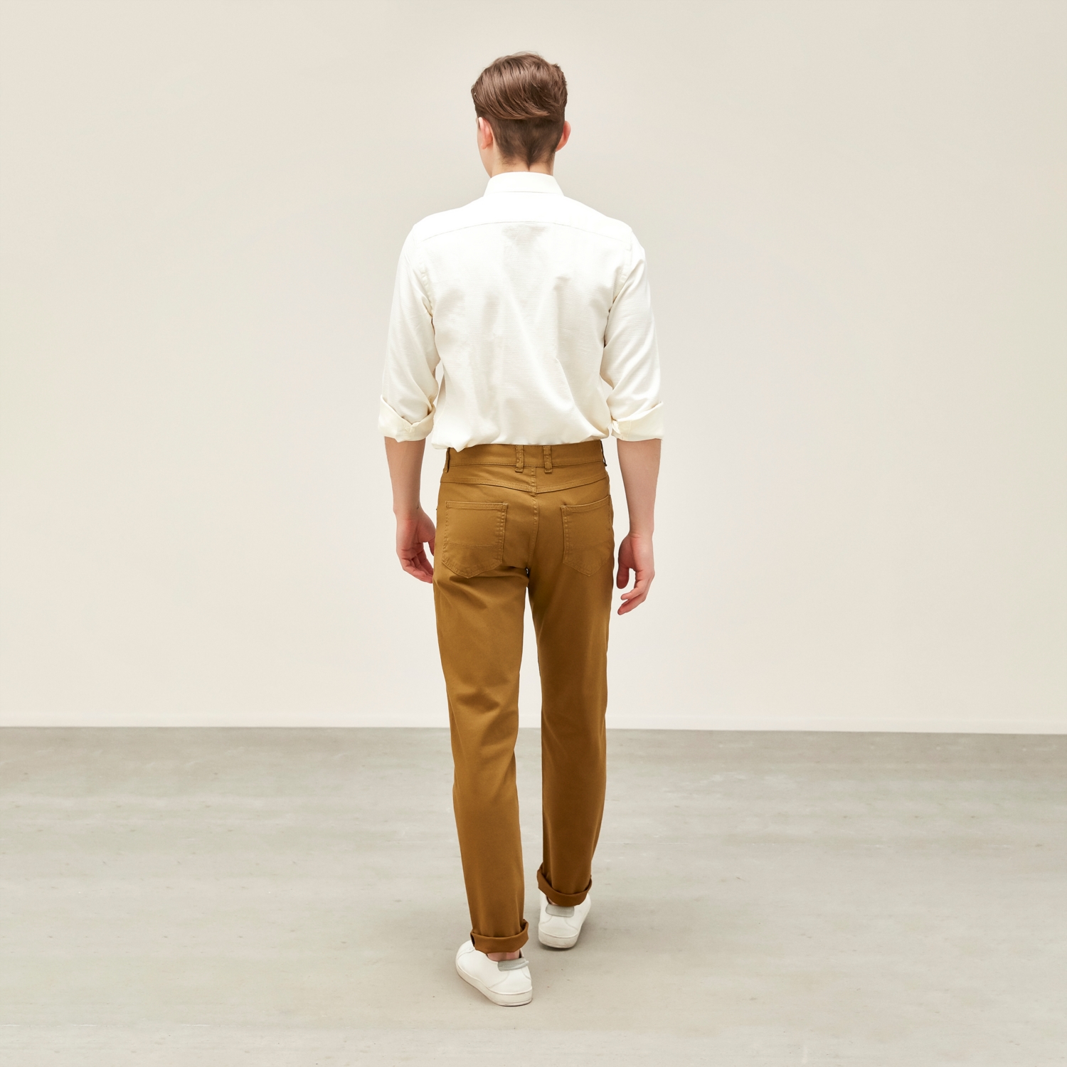 SLIM PAMUKLU DOKUMA GÖMLEK