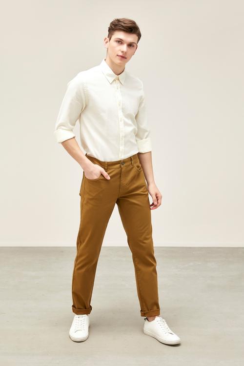  SLIM PAMUKLU DOKUMA GÖMLEK