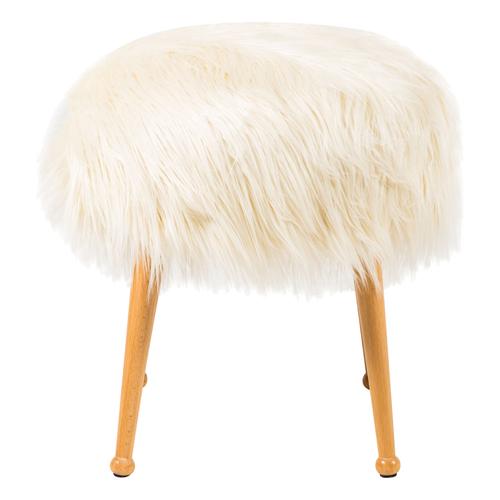  FIONA BEYAZ PELUŞ PUF