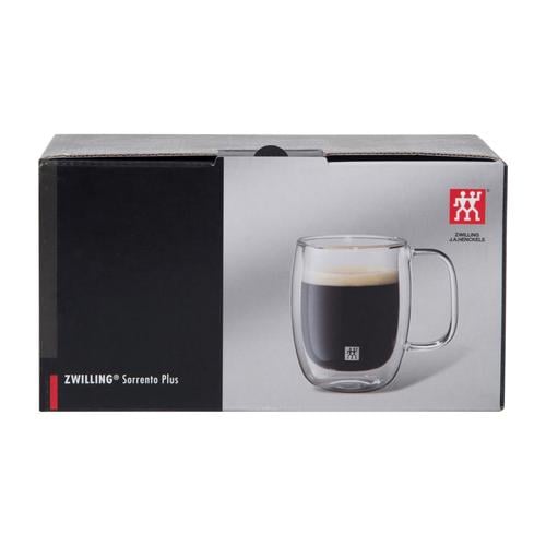  ZWILLING ÇİFT CAMLI KULPLU 2'Lİ ESPRESSO BARDAK SETİ- 134 ML