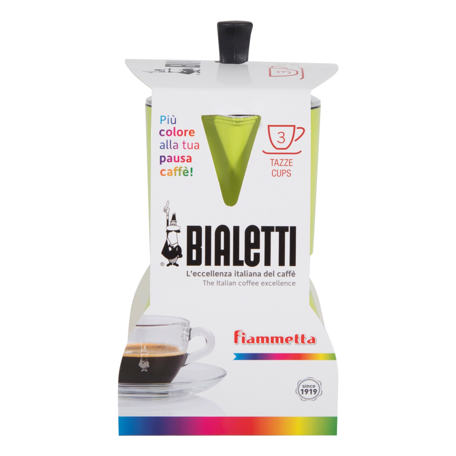 BIALETTI FIAMMETTA MOKA POT 180 ML - YEŞİL