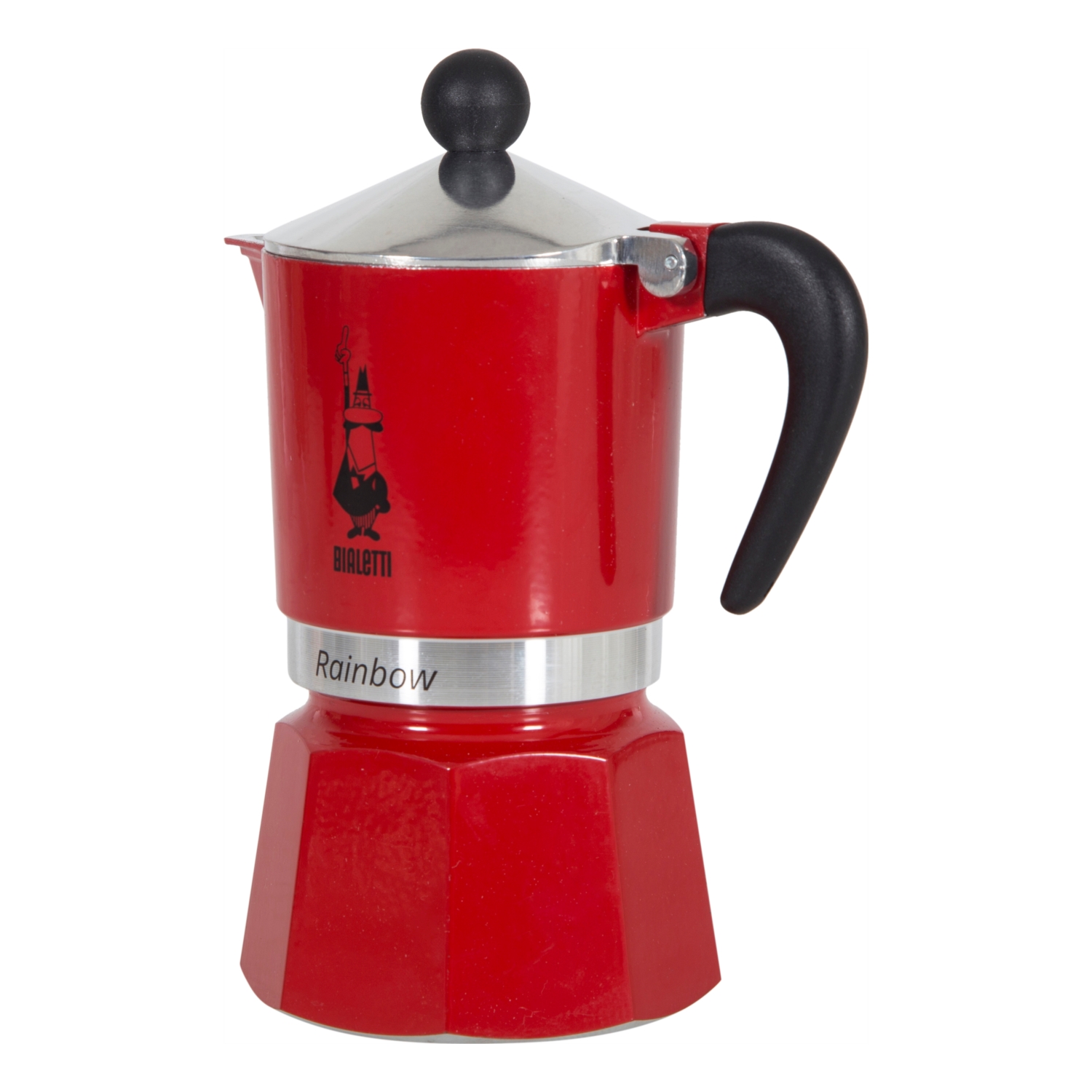 BIALETTI RAINBOW MOKA POT 180 ML - KOYU KIRMIZI