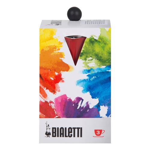  BIALETTI RAINBOW MOKA POT 180 ML - KOYU KIRMIZI