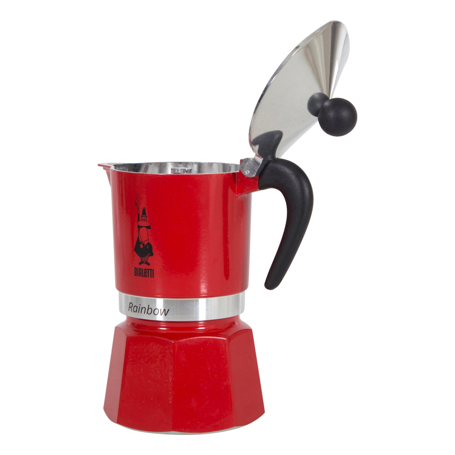 BIALETTI RAINBOW MOKA POT 180 ML - KOYU KIRMIZI
