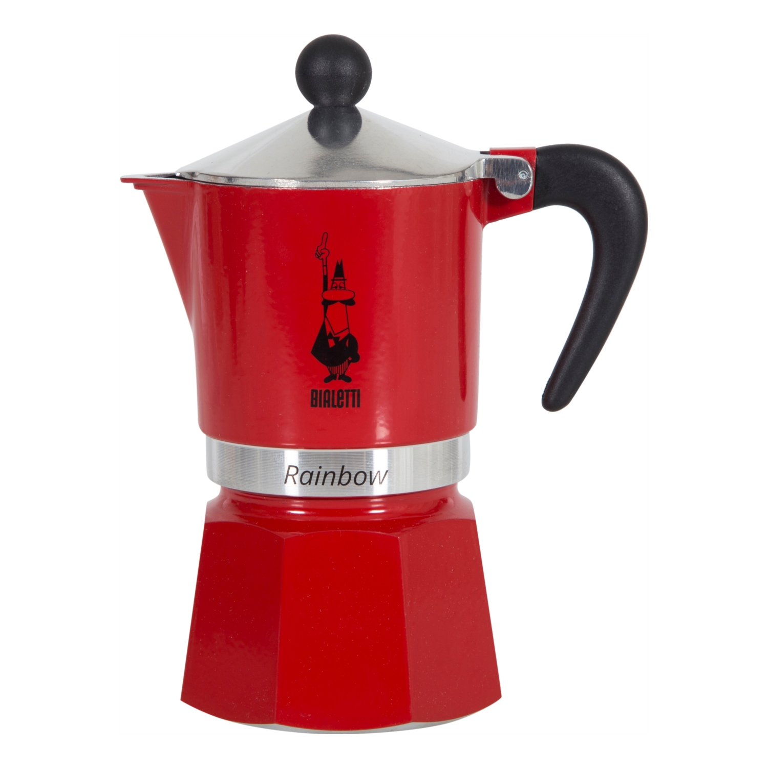 BIALETTI RAINBOW MOKA POT 180 ML - KOYU KIRMIZI
