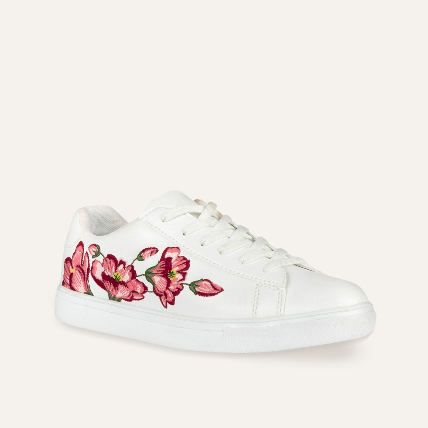 ÇİÇEKLİ İŞLEMELİ SNEAKER SPOR AYAKKABI