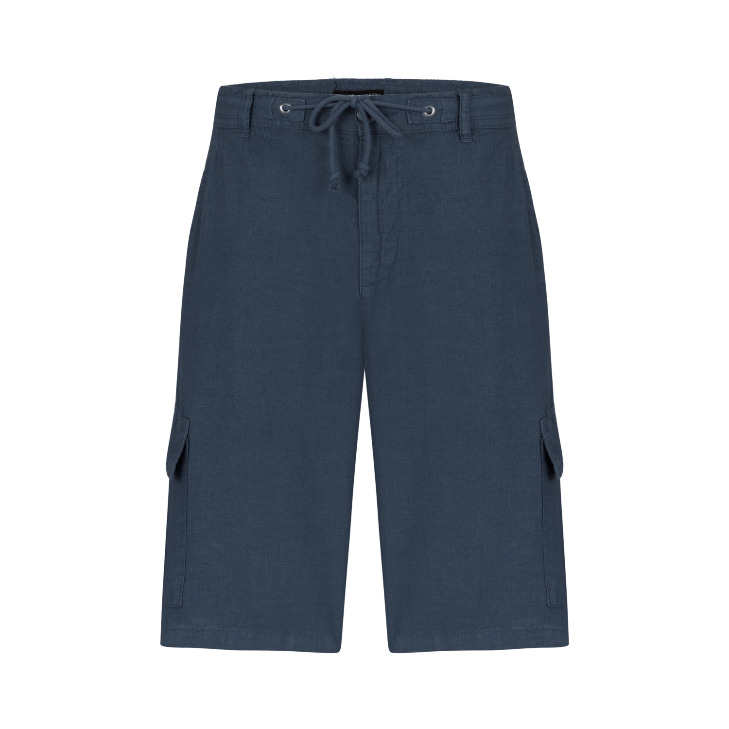 KARGO CEPLİ KETEN BERMUDA ŞORT