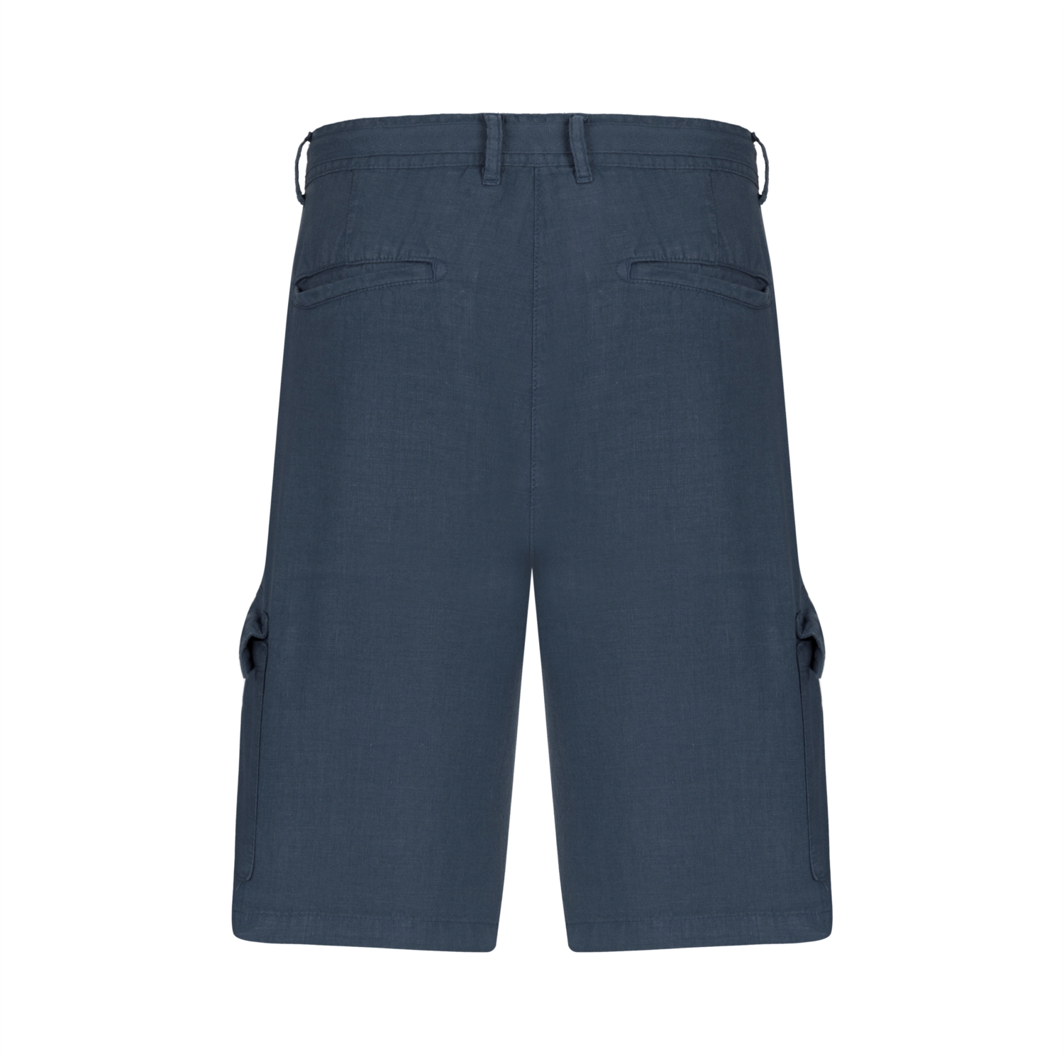 KARGO CEPLİ KETEN BERMUDA ŞORT