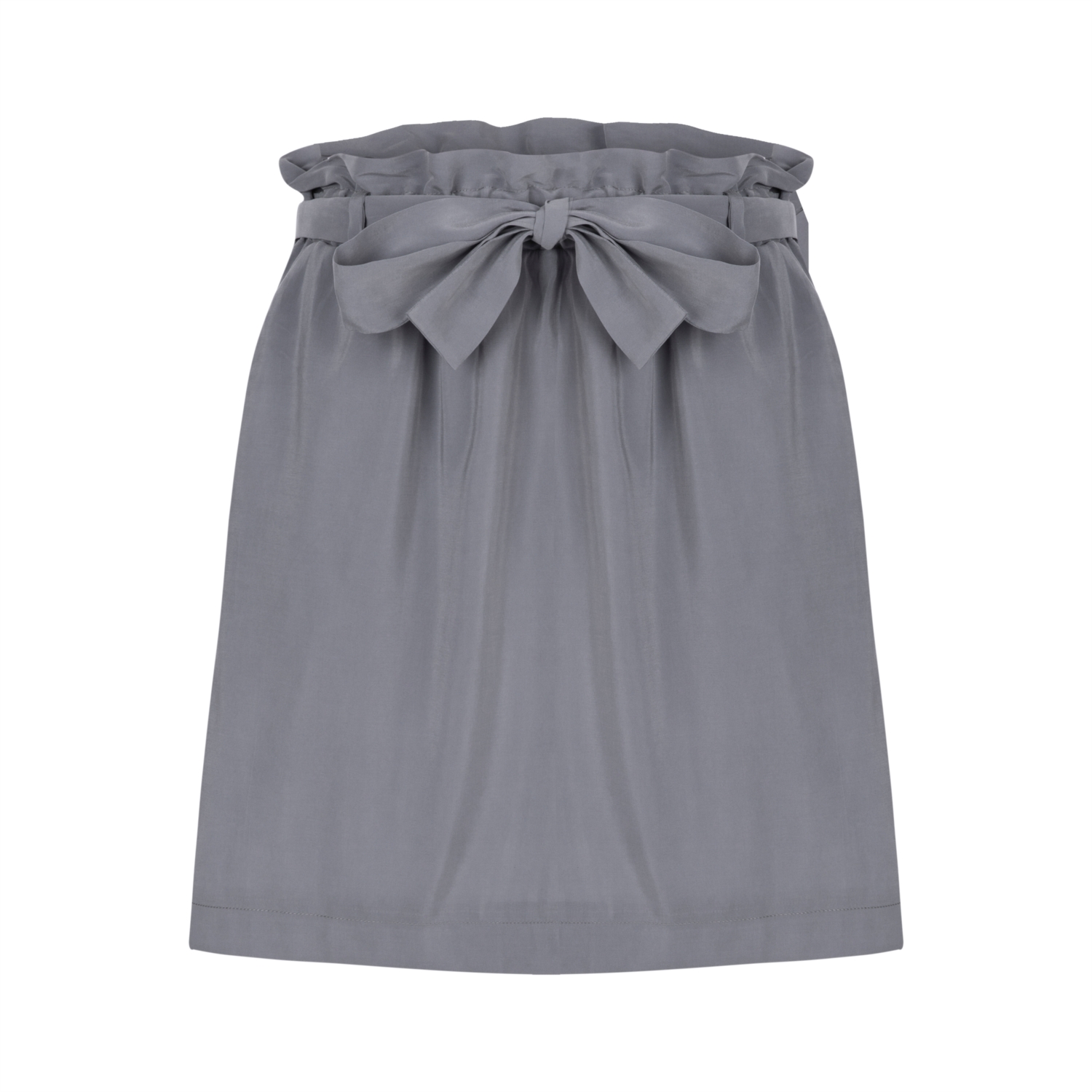 BELİ KUŞAKLI LASTİKLİ MİNİ ETEK