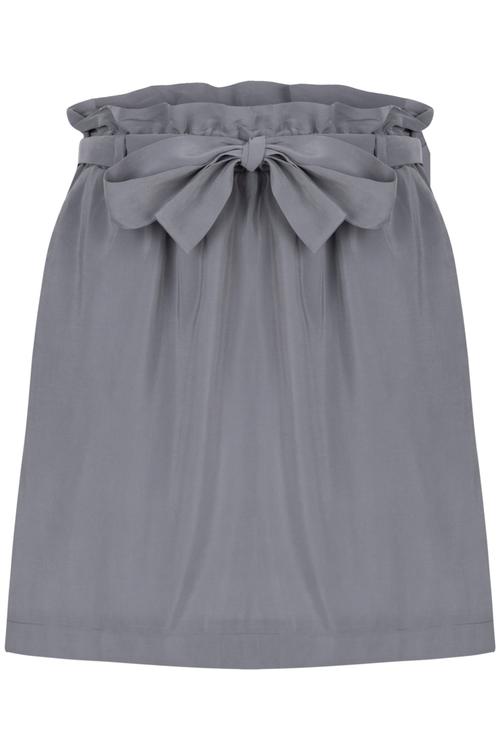  BELİ KUŞAKLI LASTİKLİ MİNİ ETEK