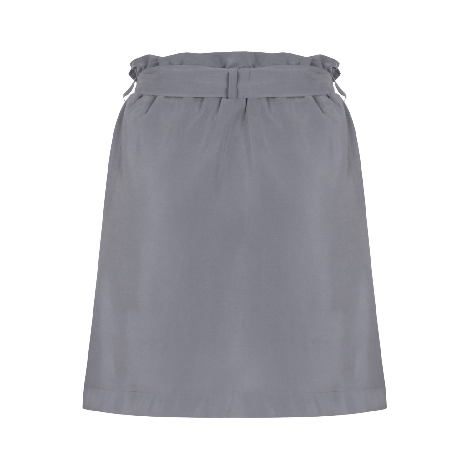 BELİ KUŞAKLI LASTİKLİ MİNİ ETEK