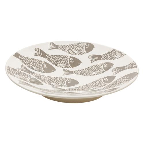  PERCH DEKORATİF KASE 40CM GÜMÜŞ