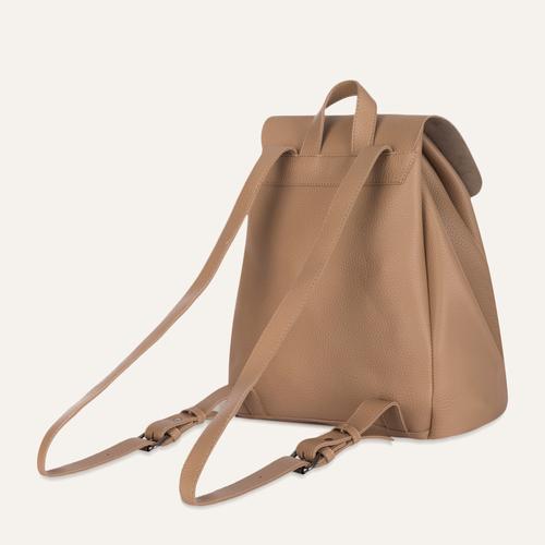  PÜSKÜL DETAYLI DERİ GÖRÜNÜMLÜ SIRT ÇANTASI