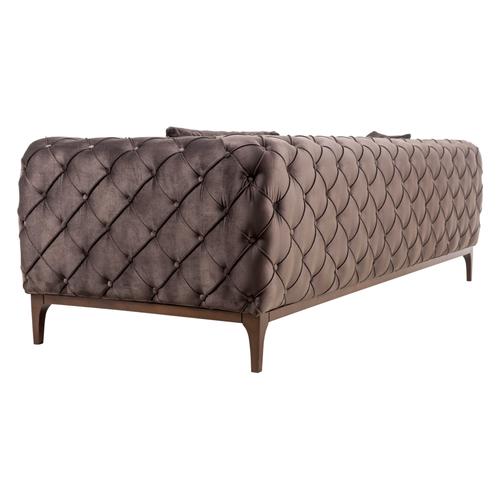  MIRANDELA GRİ ÜÇLÜ CHESTER KOLTUK