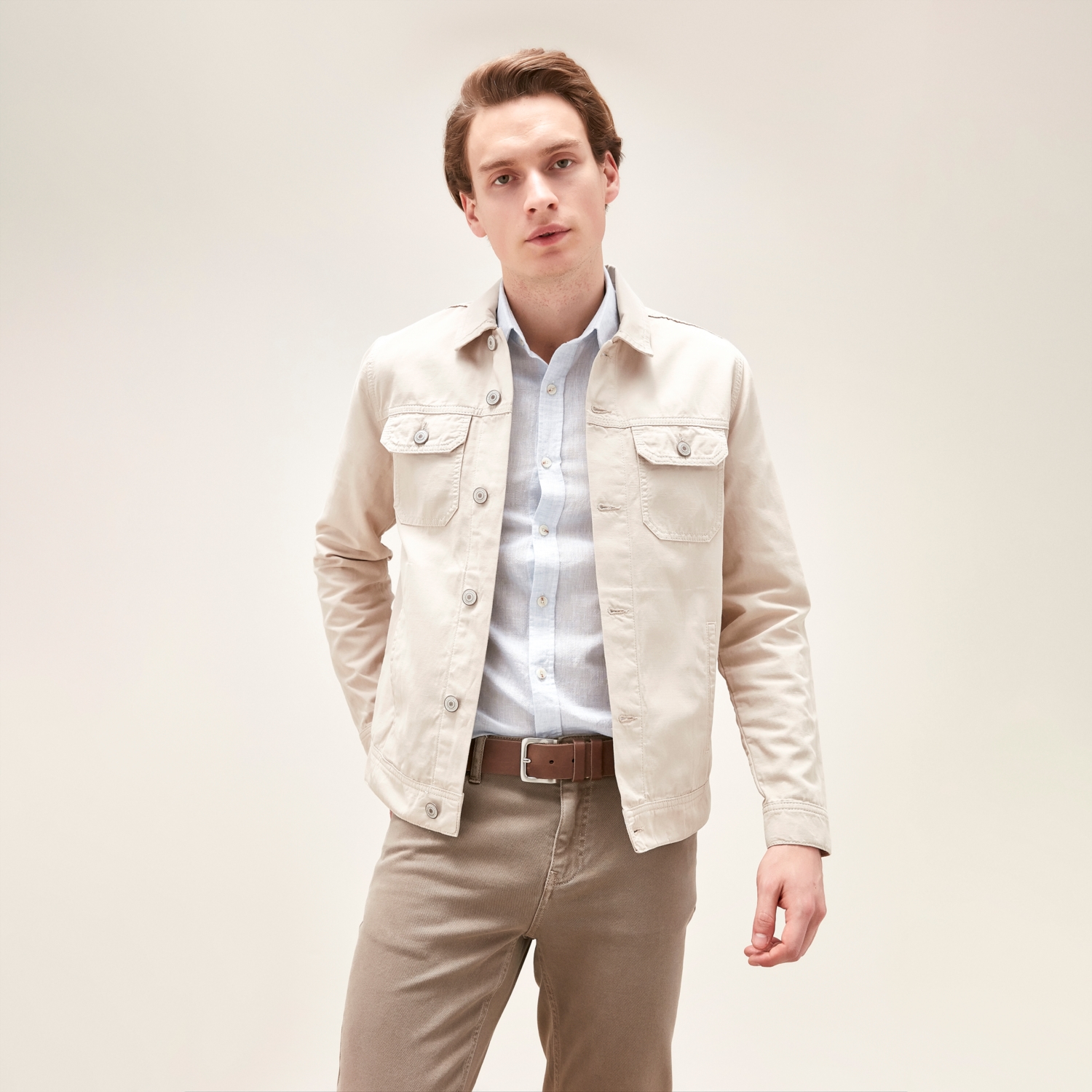 CEP DETAYLI TRUCKER CEKET