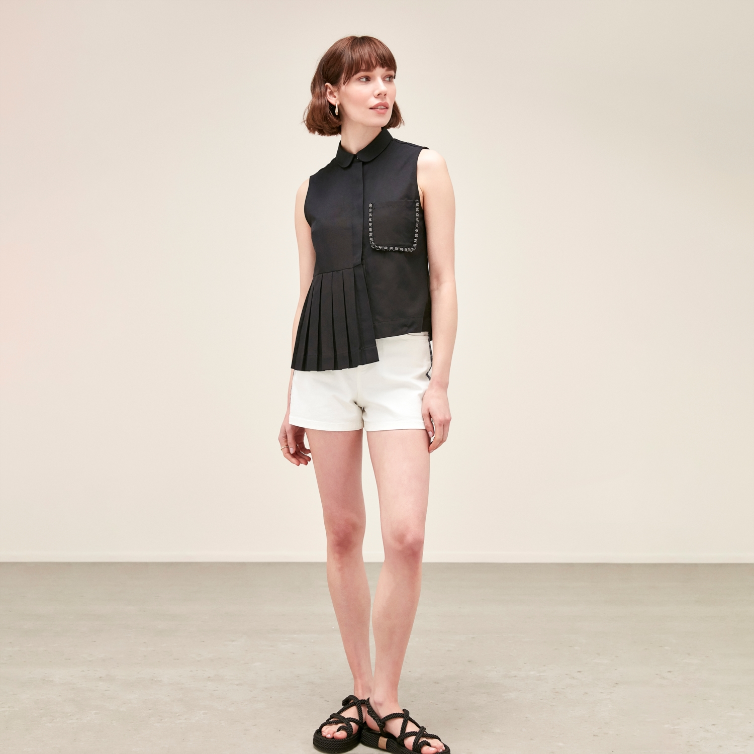 BONCUK İŞLEMELİ PİLELİ REGULAR GÖMLEK