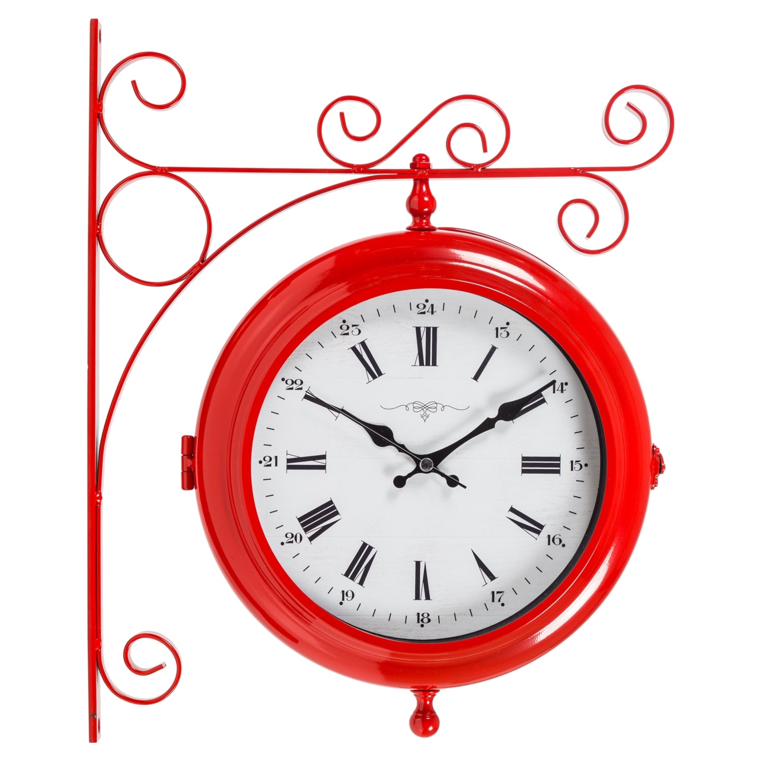 KIRMIZI İSTASYON SAATİ 41X10X41