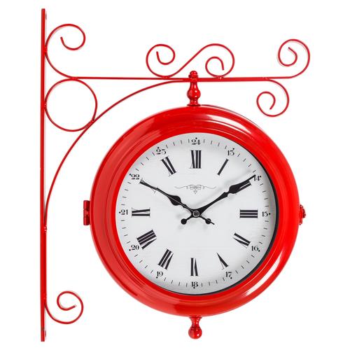  KIRMIZI İSTASYON SAATİ 41X10X41