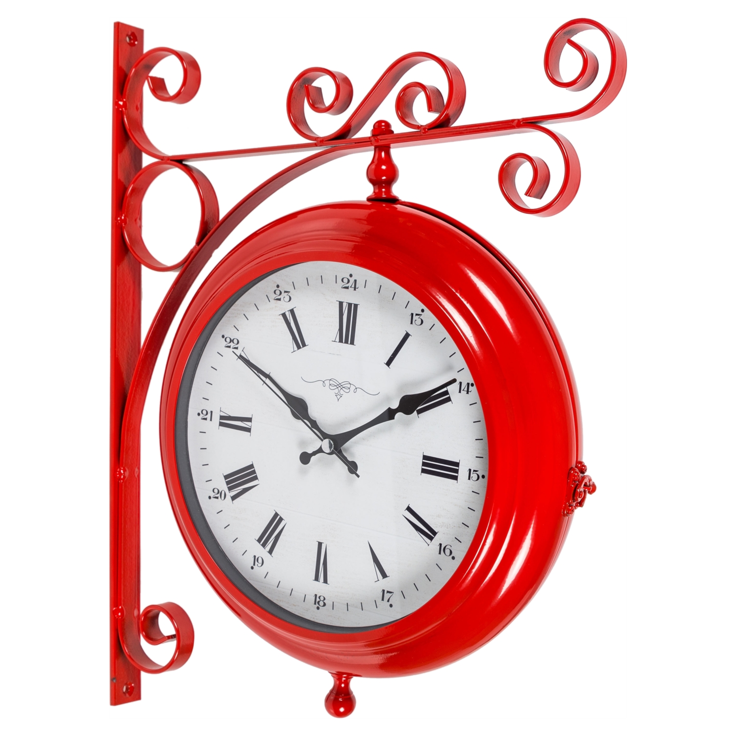 KIRMIZI İSTASYON SAATİ 41X10X41