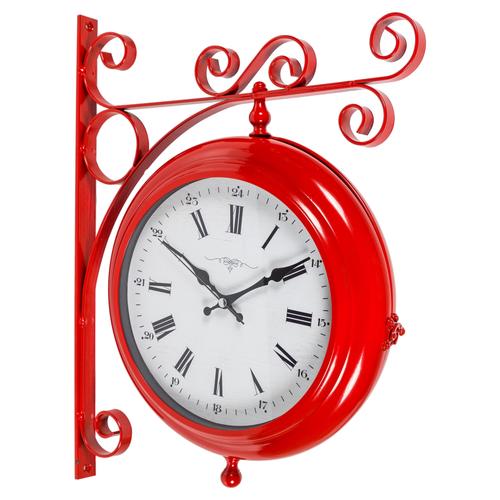  KIRMIZI İSTASYON SAATİ 41X10X41