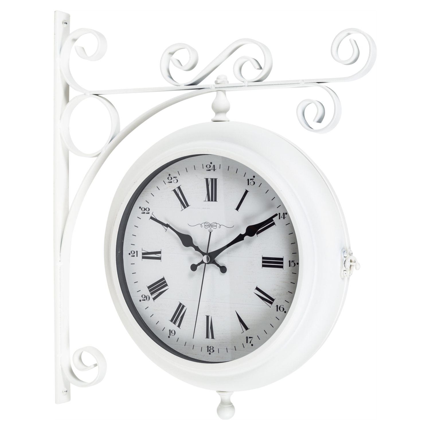 MAT BEYAZ  İSTASYON SAATİ 41X10X41