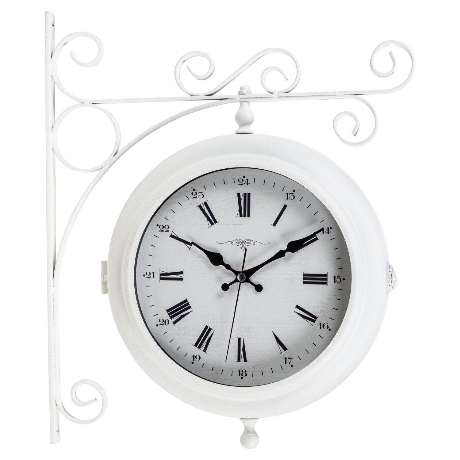 MAT BEYAZ  İSTASYON SAATİ 41X10X41