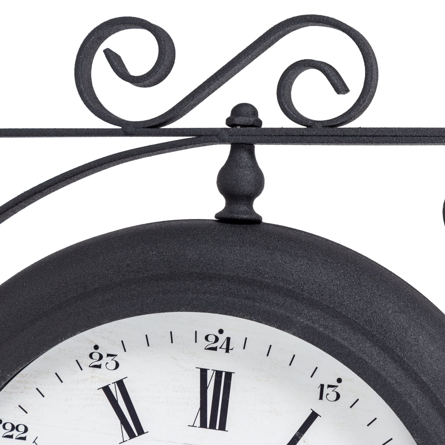 MAT SİYAH İSTASYON SAATİ 41X10X41