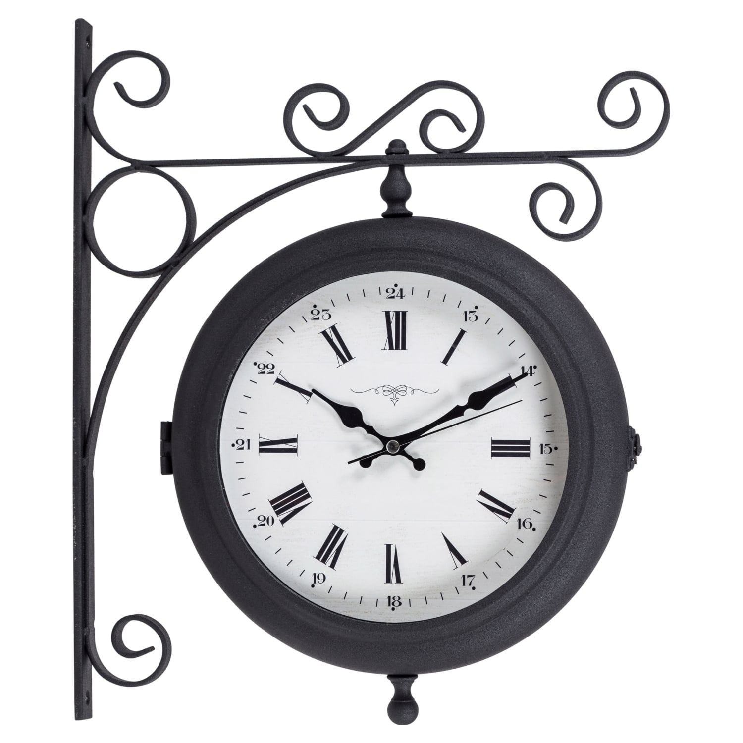 MAT SİYAH İSTASYON SAATİ 41X10X41