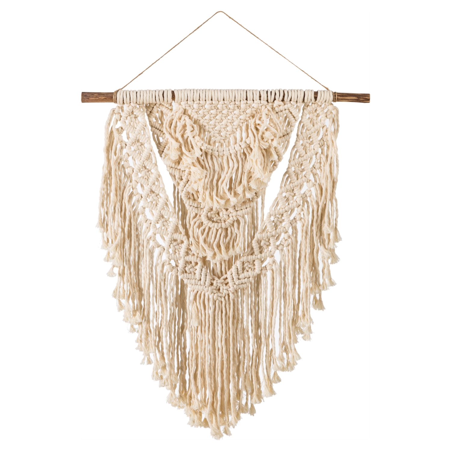 SAMARA MAKROME DUVAR DEKORU KREM 50X80CM